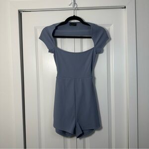 White Fox Boutique Blue Romper